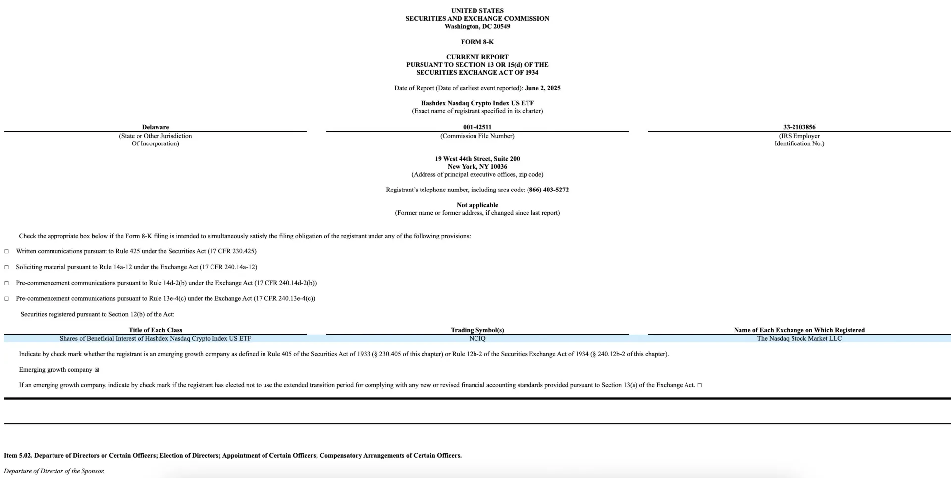 나스닥, 암호화폐 지수 ETF 확장 제안 리플(XRP)·솔라나(SOL)·에이다(ADA)·스텔라루멘(XLM) 포함 | 시그비트 뉴스